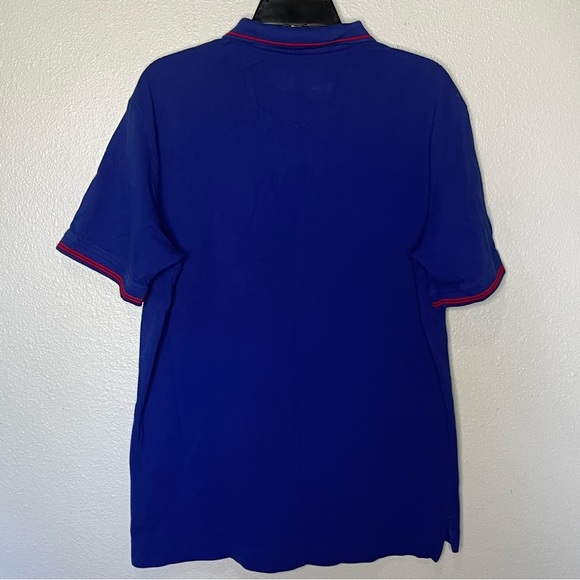 Robert Graham Polo Shirt Men Large Blue Red Classic Fit Casual Collared - Picture 7 of 7